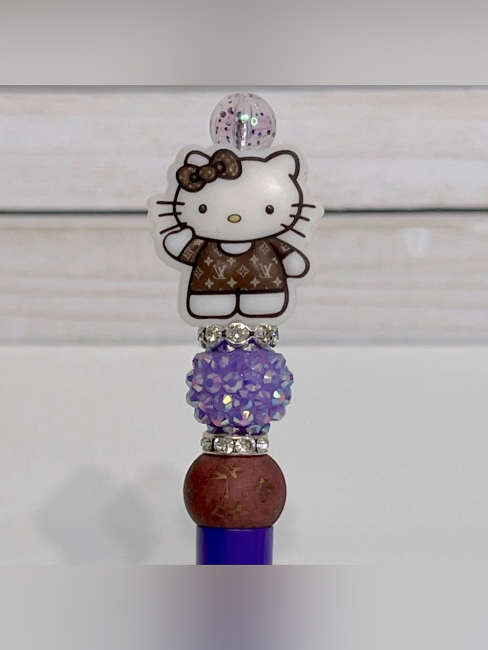 Handmade Hello Kitty Fashion Beaded Pen